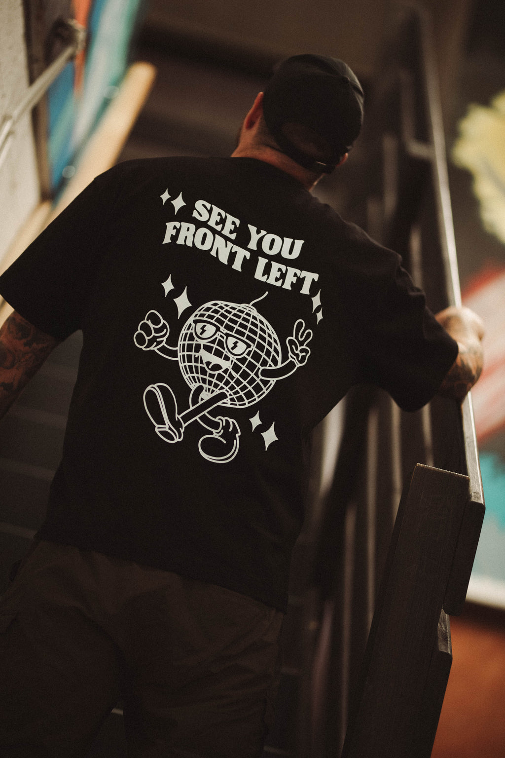 See You Front Left - Black