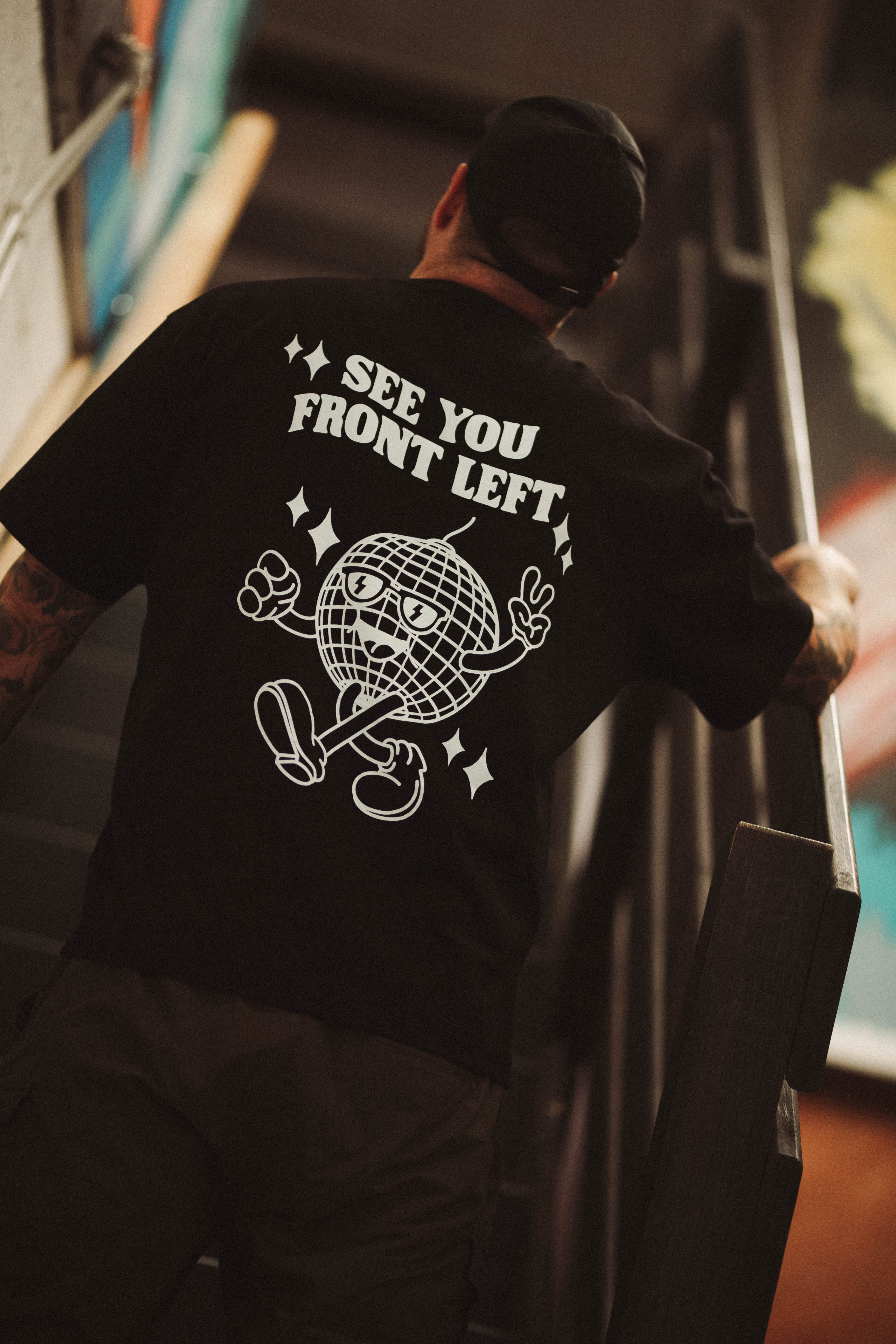 See You Front Left - Black